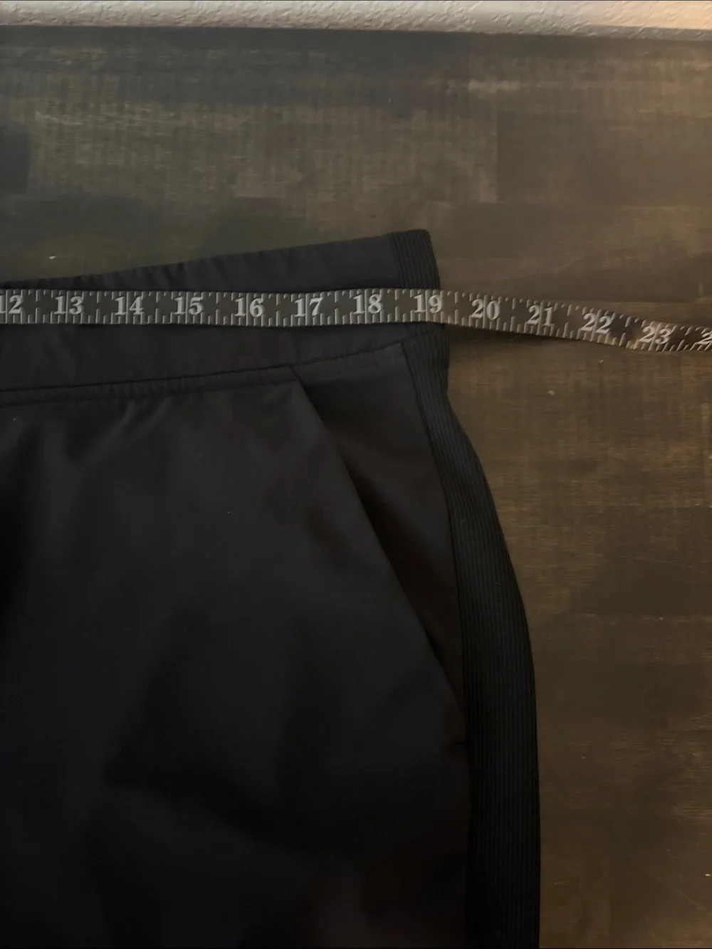 Athleta Black Ribbed Panel Activewear Pull On Pants Size 18 Travel Commuter